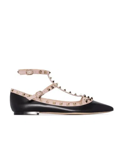 VALENTINO GARAVANI ROCKSTUD FLAT PUMPS