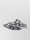 Valentino Rockstud T-strap Flat Slide Sandals