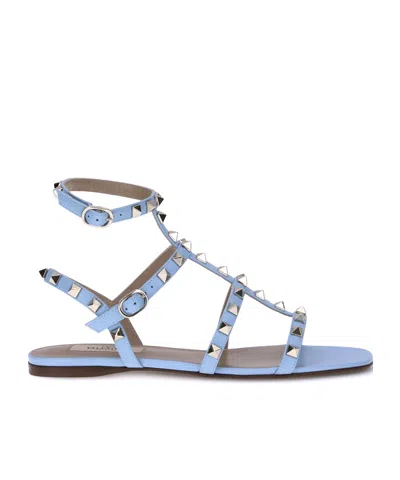 VALENTINO GARAVANI VALENTINO GARAVANI ROCKSTUD T-BAR STRAP SANDALS