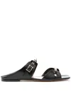Valentino Garavani Rockstud Open Toe Sandals In Black