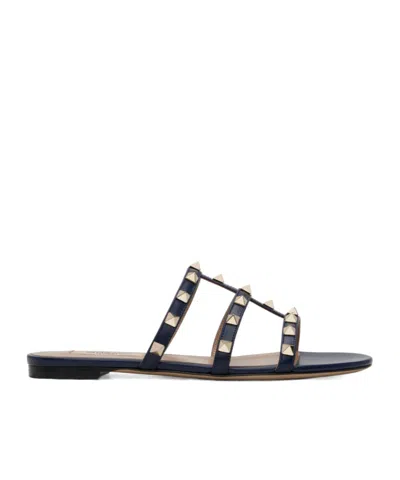 VALENTINO GARAVANI ROCKSTUD FLAT SANDALS