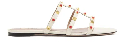 VALENTINO GARAVANI ROCKSTUD FLAT SLIPPERS