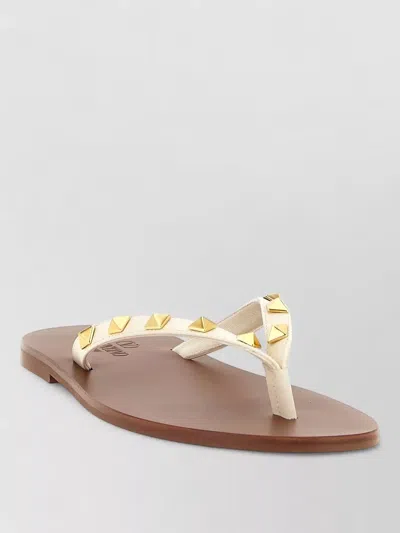 Valentino Garavani Rockstud Flat Thong Sandals Open Toe In Multi