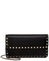 Valentino Women's Rockstud Wallet In Black