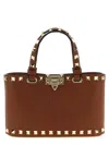 Valentino Gravani Rockstud Handbag In Brown
