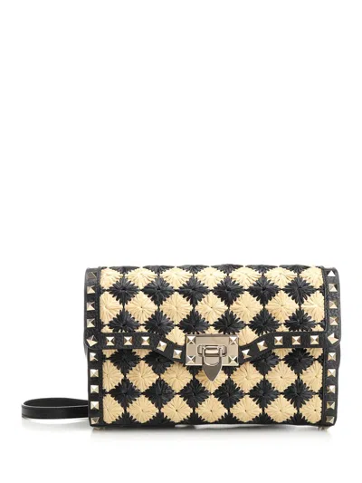 Valentino Garavani Rockstud Handbags Multicolor In Naturanero