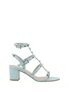 Valentino Garavani Rockstud High-heeled Sandals In Water
