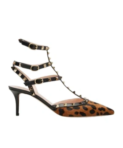 Valentino Garavani Rockstud High-heeled Sandals In Multi