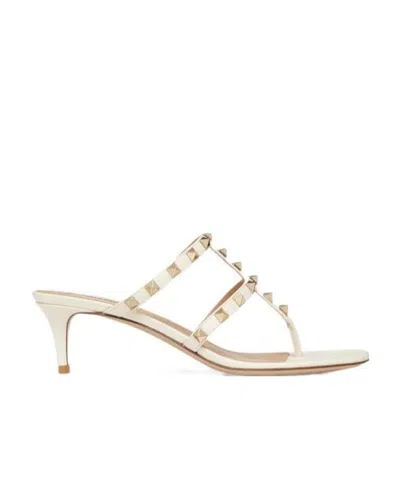 Valentino Garavani Rockstud High-heeled Sandals In White