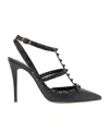 Valentino Studded Leather Decollete Pumps In Black
