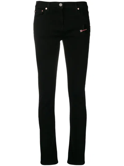 Valentino Garavani Rockstud Jeans In Black