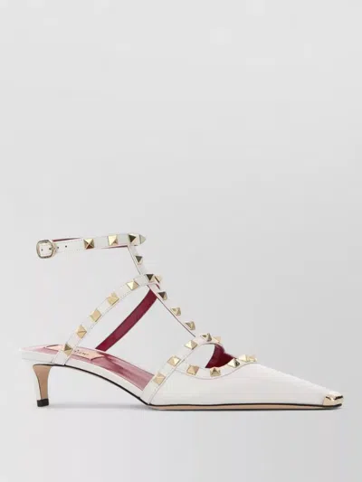 Valentino Garavani Rockstud Kitten Heel Mules Open Side