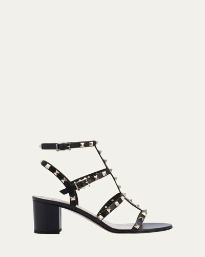 VALENTINO GARAVANI ROCKSTUD LEATHER 60MM CITY SANDALS