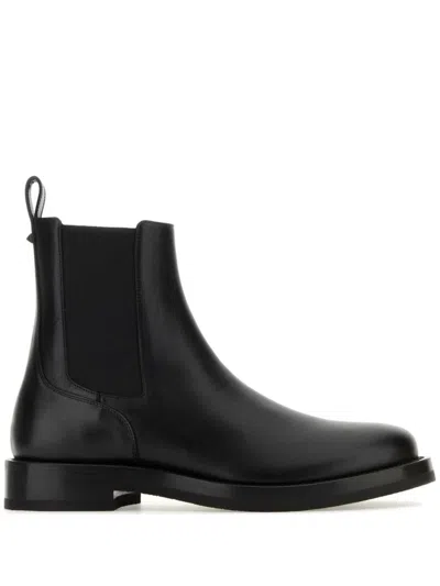 Alexander Mcqueen Man Ankle Boots Black Size 7 Soft Leather