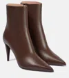 VALENTINO GARAVANI ROCKSTUD LEATHER ANKLE BOOTS