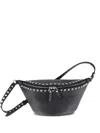 Valentino Rockstud Leather Belt Bag In Black