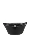 Valentino Rockstud Leather Belt Bag In Black