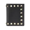 Valentino 'rockstud' Leather Bi-fold Wallet In Black