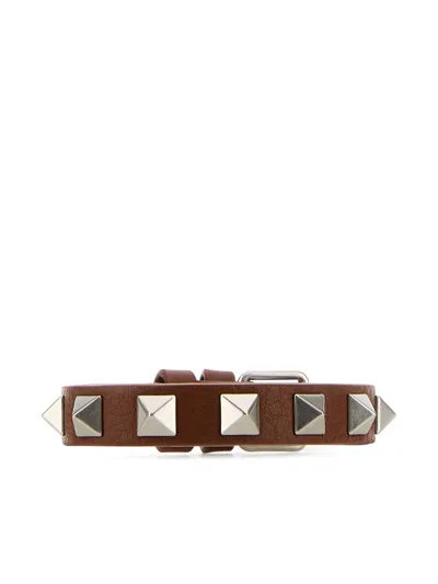 VALENTINO GARAVANI ROCKSTUD LEATHER BRACELET