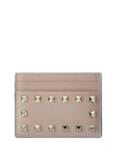 Valentino Garavani Valentino Rockstud Leather Card Holder