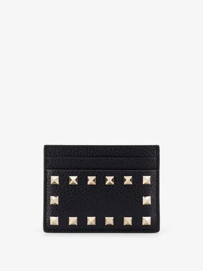 VALENTINO GARAVANI ROCKSTUD LEATHER CARDHOLDER