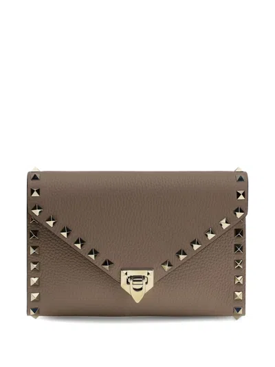 Valentino Garavani Valentino Rockstud Leather Clutch Bag