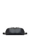 Valentino Rockstud Leather Clutch Bag In Black