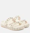 VALENTINO GARAVANI ROCKSTUD LEATHER ESPADRILLE SANDALS