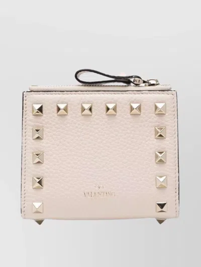 Valentino Garavani Rockstud Leather French Wallet