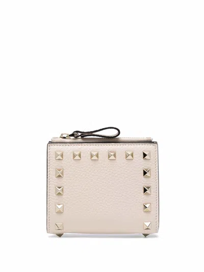 Valentino Garavani Women's Rockstud Leather French Wallet In Multicolor