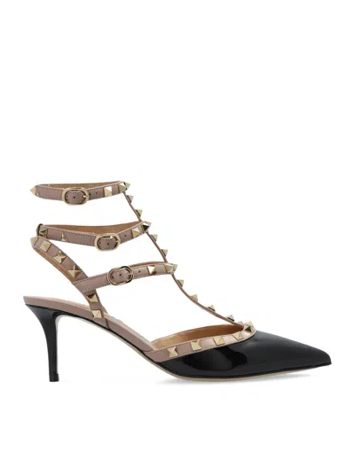 VALENTINO GARAVANI ROCKSTUD PUMPS WITH 65MM STRAPS