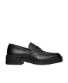 Valentino Garavani Rockstud M-way Calfskin Loafer In Black