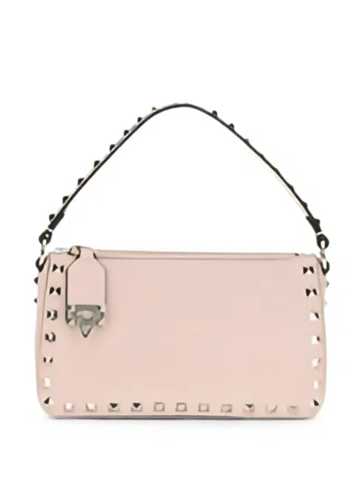 Valentino Garavani Rockstud Leather Mini Bag In Pink