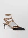 Valentino Garavani Rockstud Caged Pump 65mm Woman Poudre 41 In Black