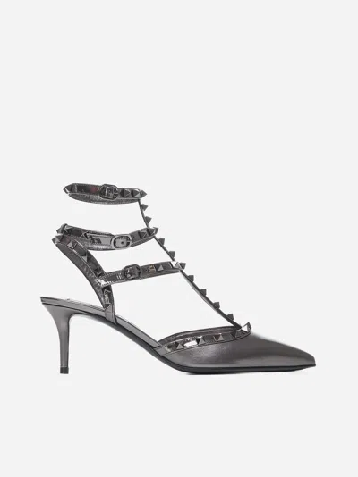VALENTINO GARAVANI ROCKSTUD LEATHER PUMPS