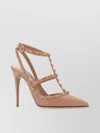 VALENTINO GARAVANI ROCKSTUD LEATHER PUMPS POINTED TOE