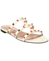 Valentino Rockstud Slide T. 05 In White