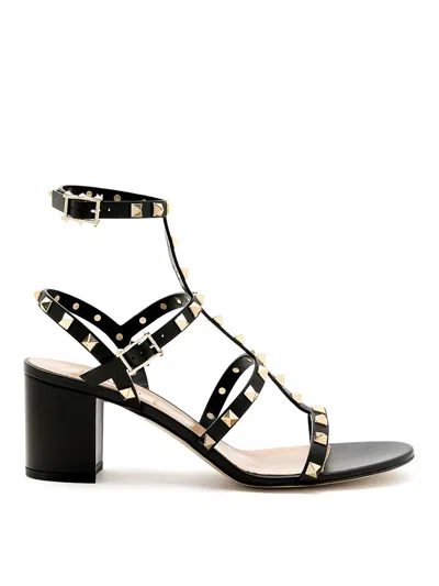 VALENTINO GARAVANI ROCKSTUD LEATHER SANDALS