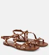 VALENTINO GARAVANI ROCKSTUD LEATHER SANDALS