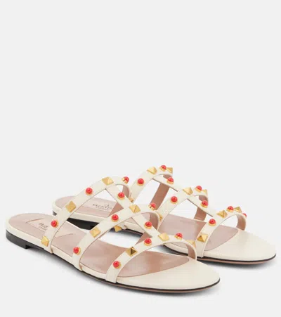 VALENTINO GARAVANI ROCKSTUD LEATHER SANDALS