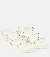 Valentino White Rockstud M-way Sandals In White