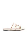 Valentino Rockstud Leather Slides