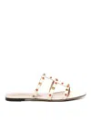 Valentino Rockstud Slide T. 05 In White