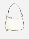 Valentino Small Rockstud Leather Hobo Bag In Ivory