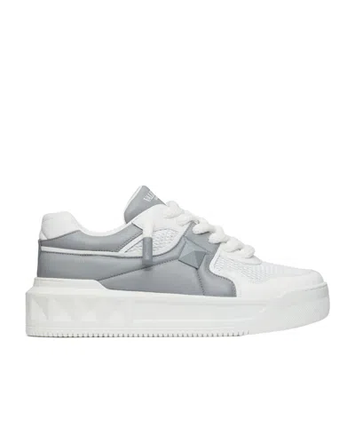 VALENTINO GARAVANI ONE STUD XL LOW-TOP SNEAKER IN PERFORATED NAPPA