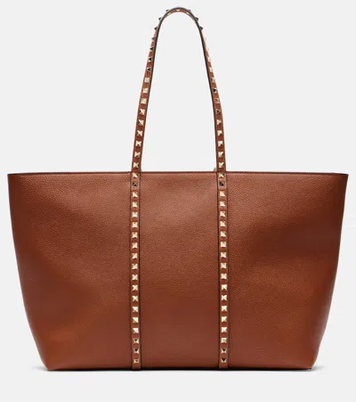 Valentino Garavani Rockstud Leather Tote Bag