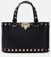 Valentino Mini Leather Rockstud Top-handle Bag