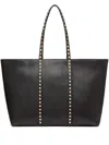 VALENTINO GARAVANI ROCKSTUD LEATHER TOTE BAG