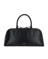 Valentino Rockstud Leather Tote Bag In Black