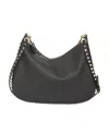 Valentino Rockstud Leather Tote Bag In Black